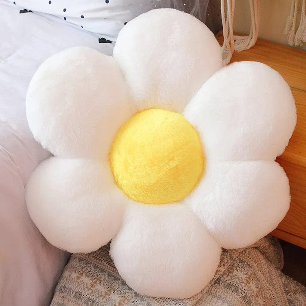 Planet Gates 30-65cm Kawaii Colorful Flower Plush Pillow Cushion Soft Sunflower Plant Mat Stuffed Sofa Bed Sleeping Back Cushion Decor Gifts