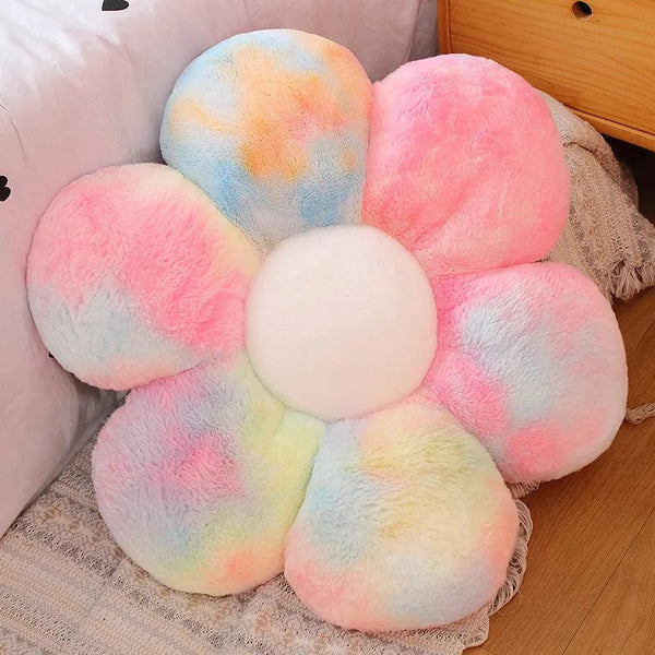 Planet Gates 30-65cm Kawaii Colorful Flower Plush Pillow Cushion Soft Sunflower Plant Mat Stuffed Sofa Bed Sleeping Back Cushion Decor Gifts