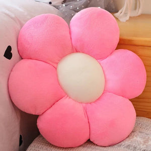 Planet Gates 30-65cm Kawaii Colorful Flower Plush Pillow Cushion Soft Sunflower Plant Mat Stuffed Sofa Bed Sleeping Back Cushion Decor Gifts