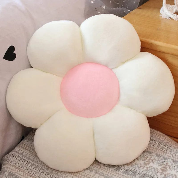 Planet Gates 30-65cm Kawaii Colorful Flower Plush Pillow Cushion Soft Sunflower Plant Mat Stuffed Sofa Bed Sleeping Back Cushion Decor Gifts