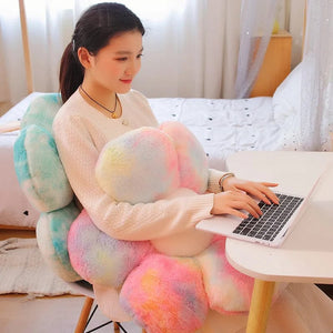 Planet Gates 30-65cm Kawaii Colorful Flower Plush Pillow Cushion Soft Sunflower Plant Mat Stuffed Sofa Bed Sleeping Back Cushion Decor Gifts