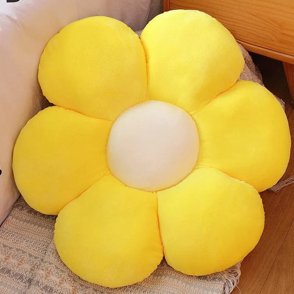 Planet Gates 30-65cm Kawaii Colorful Flower Plush Pillow Cushion Soft Sunflower Plant Mat Stuffed Sofa Bed Sleeping Back Cushion Decor Gifts