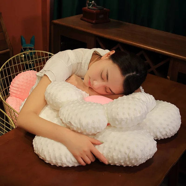 Planet Gates 30-65cm Kawaii Colorful Flower Plush Pillow Cushion Soft Sunflower Plant Mat Stuffed Sofa Bed Sleeping Back Cushion Decor Gifts