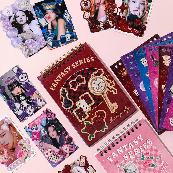 Planet Gates 30 Sheets Korean Style Premium Hologram Sticker Book Shiny Cute for Scrapbooking Journaling Photocard Decoration Toploader Deco