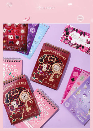 Planet Gates 30 Sheets Korean Style Premium Hologram Sticker Book Shiny Cute for Scrapbooking Journaling Photocard Decoration Toploader Deco