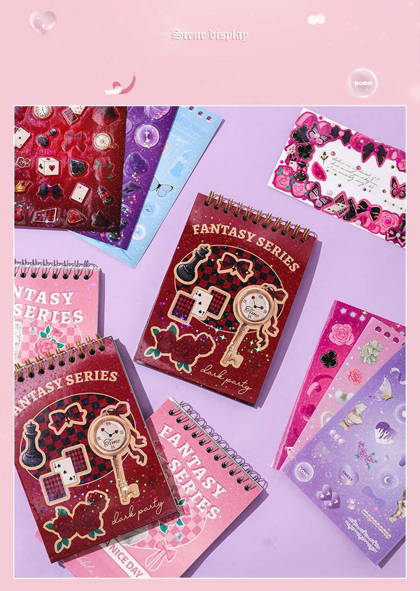 Planet Gates 30 Sheets Korean Style Premium Hologram Sticker Book Shiny Cute for Scrapbooking Journaling Photocard Decoration Toploader Deco