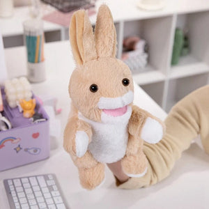 Planet Gates 30 Styles Stuffed Plush Animals Toys Hand Finger Story Puppet Cute Dolls Educational Babys Duck Lamb Cow Dog Horse Children Gift