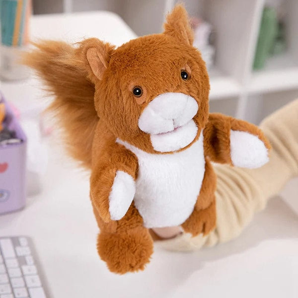 Planet Gates 30 Styles Stuffed Plush Animals Toys Hand Finger Story Puppet Cute Dolls Educational Babys Duck Lamb Cow Dog Horse Children Gift