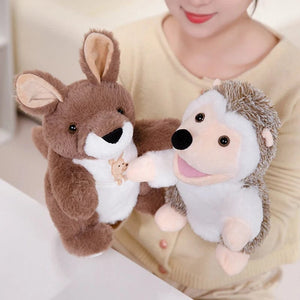 Planet Gates 30 Styles Stuffed Plush Animals Toys Hand Finger Story Puppet Cute Dolls Educational Babys Duck Lamb Cow Dog Horse Children Gift