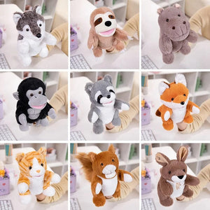 Planet Gates 30 Styles Stuffed Plush Animals Toys Hand Finger Story Puppet Cute Dolls Educational Babys Duck Lamb Cow Dog Horse Children Gift