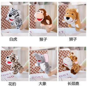 Planet Gates 30 Styles Stuffed Plush Animals Toys Hand Finger Story Puppet Cute Dolls Educational Babys Duck Lamb Cow Dog Horse Children Gift