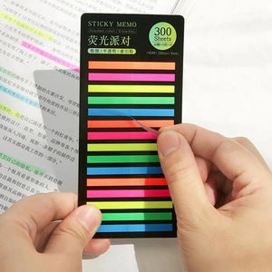 Planet Gates 300 Sheets Rainbow Color Index Memo Pad Posted It Sticky Notes Paper Sticker Notepad Bookmark School Supplies Kawaii Stationery
