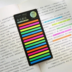 Planet Gates 300 Sheets Rainbow Color Index Memo Pad Posted It Sticky Notes Paper Sticker Notepad Bookmark School Supplies Kawaii Stationery