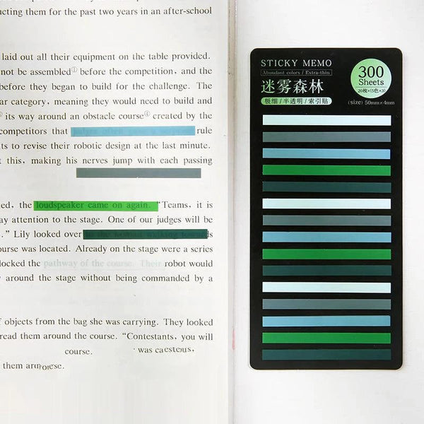 Planet Gates 300 Sheets Rainbow Color Index Memo Pad Posted It Sticky Notes Paper Sticker Notepad Bookmark School Supplies Kawaii Stationery