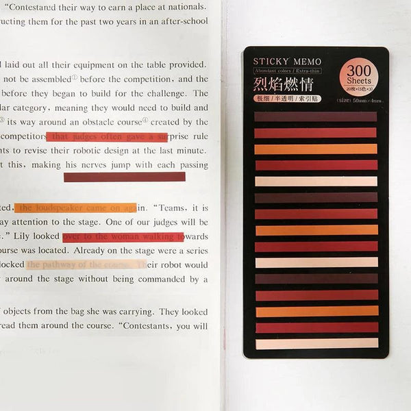 Planet Gates 300 Sheets Rainbow Color Index Memo Pad Posted It Sticky Notes Paper Sticker Notepad Bookmark School Supplies Kawaii Stationery