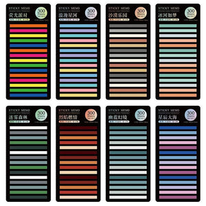 Planet Gates 300 Sheets Rainbow Color Index Memo Pad Posted It Sticky Notes Paper Sticker Notepad Bookmark School Supplies Kawaii Stationery