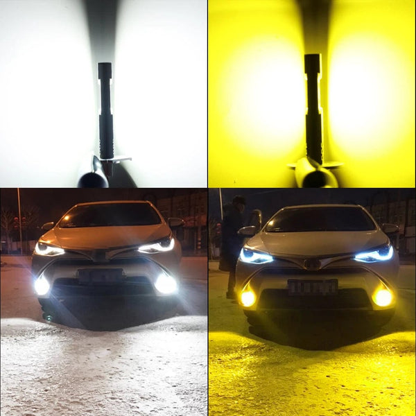 Planet Gates 30000LM H1 LED Headlight 100W Mini Canbus H3 Led for Car Headlamp Fanless Light Auto Diode Fog Lamps 6000K White 3000K Yellow