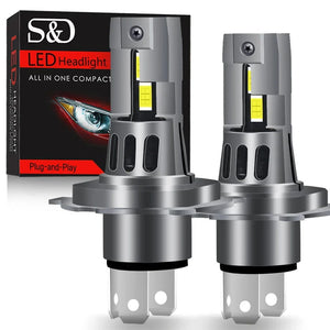 Planet Gates 30000LM H4 LED Headlight Bulbs Canbus High Low Beam Car Light Turbo Led Diode Lamp Auto Motorcycle CSP 6500K 12V