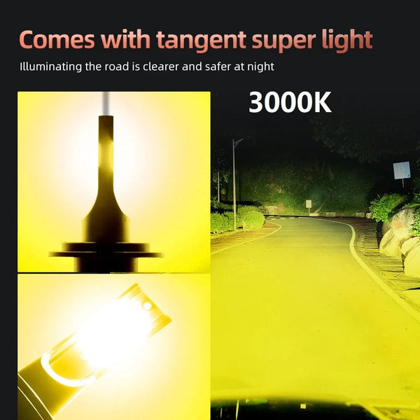Planet Gates 3000K Golden / h10 / 16000Lm 2pcs 2Pcs H4 H7 H11 H10 LED Car Headlight Bulbs 3000K 6000K PSX24W 9005 HB3 9006 HB4 H8 H1 H3 Auto Lights Automobile Driving Fog Lamp