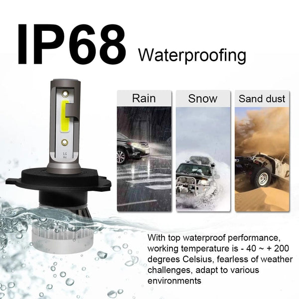 Planet Gates 3000K Golden / H3 2Pcs LED H4 Car Headlight Bulbs H1 H7 H8 H9 H11 Headlamps Kit 9005 HB3 9006 HB4 Auto Driving Running Led Lamp 6000K 12000K