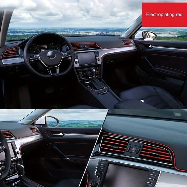 Planet Gates 300cm3.0meter Universal Car Moulding Decoration, Flexible Strips Interior Auto Mouldings Car Cover Trim Dashboard Door Car-styling