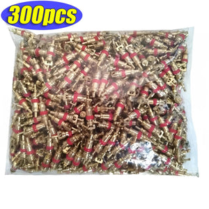 Planet Gates 300PCS Copper Tire Valve Core Removal Tools Kit Valve Core Wrench Screw Driver with Zinc Plated For Car Truck Bike Motorcycle Wheel