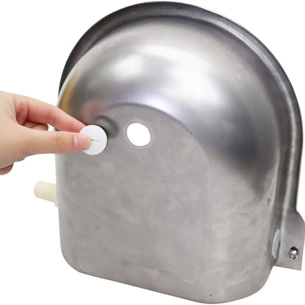 Planet Gates 304 Stainless Steel 1pc, Automatic Animal Drinking Water Bowl With Float Valve, 304 Stainless Steel Kit Includes Bowl, Pipe, Valve, Quick Connector Adapter And Countersunk Bolts. (Auto-Filling)