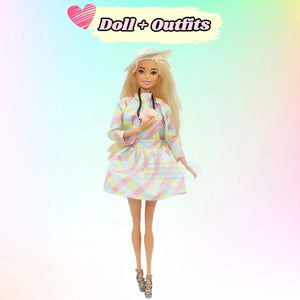 Planet Gates 30cm 12"Princess BJD Doll, 1/6 Scale Figure with Outfits and Shoes Accessories - Movable Model DIY Best Girl Gift Child Toys