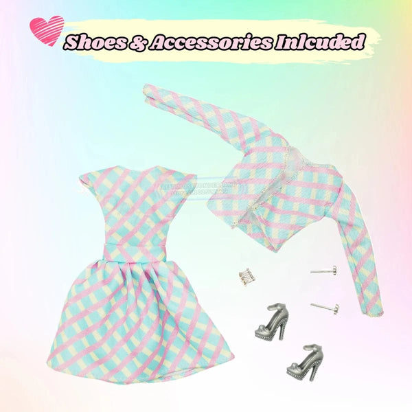 Planet Gates 30cm 12"Princess BJD Doll, 1/6 Scale Figure with Outfits and Shoes Accessories - Movable Model DIY Best Girl Gift Child Toys