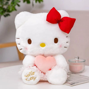 Planet Gates 30cm 3 Sanrio Hello Kitty Stuffed Plush Toys Kawaii Kuromi Melody Cinnamoroll Throw Pillow Cartoon Doll Home Decoration Christmas Gift
