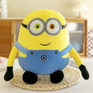 Planet Gates 30CM 30CM Minion Pillow Movie Peripheral Yellow Plush Bob Plush Stuffed Toy Jeans Soft Doll Pillow Decoration Children's Birthday Gif