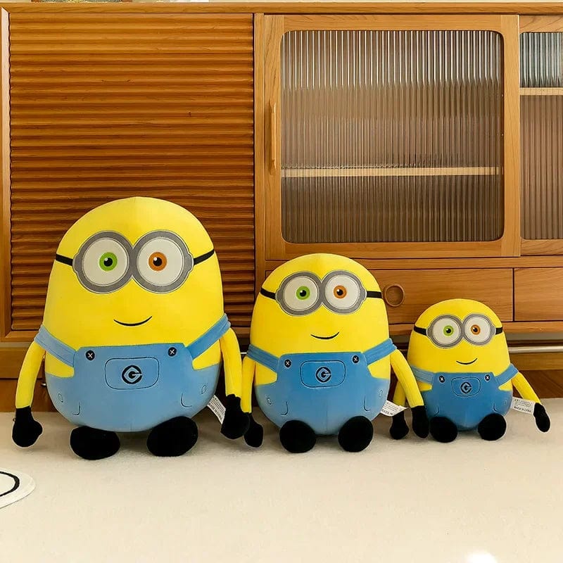Planet Gates 30CM 30CM Minion Pillow Movie Peripheral Yellow Plush Bob Plush Stuffed Toy Jeans Soft Doll Pillow Decoration Children's Birthday Gif