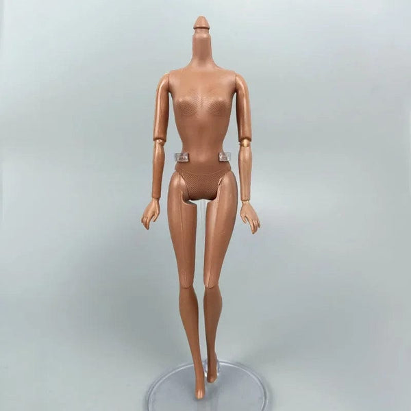 Planet Gates 30cm African Doll's Body 5/11/13/20 Joints Body Dark Skin Children's Pretty Girl Toy