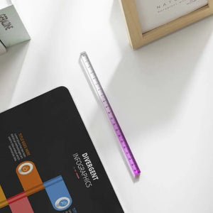 Planet Gates 30cm-B 15cm 20cm 30cm Gradient Straight Rulers INS Transparent Dividing DIY Drawing Tools Acrylic Drafting Math Drawing Ruler Office