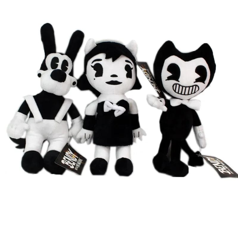 Planet Gates 30cm Bendy Plush Toys Game Horror Bendy & Boris & Alice Angel Plush Doll Soft Stuffed Toys for Children Kids Gifts With Tag