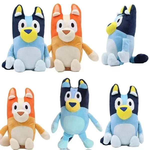 Planet Gates 30cm Blueyed Dog Bingo Family Plush Toy Cartoon Dog Soft Stuffed Animals Dolls Birthday Christmas Gifts Family Blue-Y Bingo