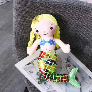Planet Gates 30cm Cartoon Mermaid Plush Doll Toy Comfort Mini Cute Pillow Baby Stuffed Plush Toys for Children Girls Birthday Gifts