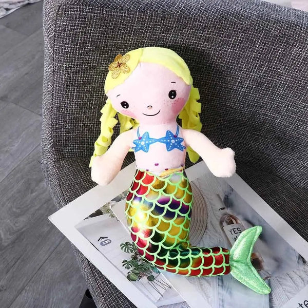 Planet Gates 30cm Cartoon Mermaid Plush Doll Toy Comfort Mini Cute Pillow Baby Stuffed Plush Toys for Children Girls Birthday Gifts