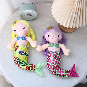 Planet Gates 30cm Cartoon Mermaid Plush Doll Toy Comfort Mini Cute Pillow Baby Stuffed Plush Toys for Children Girls Birthday Gifts