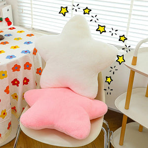 Planet Gates 30CM Cute Butter Cheese Throw Pillow Plush Toy Dormitory Sleep  Sofa Chair Cushion Pentagon Star Shape Child Birthday Gift
