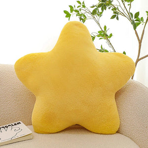 Planet Gates 30CM Cute Butter Cheese Throw Pillow Plush Toy Dormitory Sleep  Sofa Chair Cushion Pentagon Star Shape Child Birthday Gift