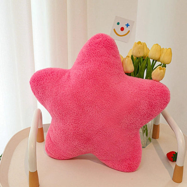Planet Gates 30CM Cute Butter Cheese Throw Pillow Plush Toy Dormitory Sleep  Sofa Chair Cushion Pentagon Star Shape Child Birthday Gift