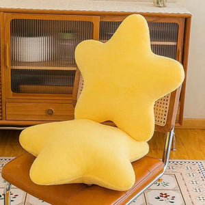 Planet Gates 30CM Cute Butter Cheese Throw Pillow Plush Toy Dormitory Sleep  Sofa Chair Cushion Pentagon Star Shape Child Birthday Gift