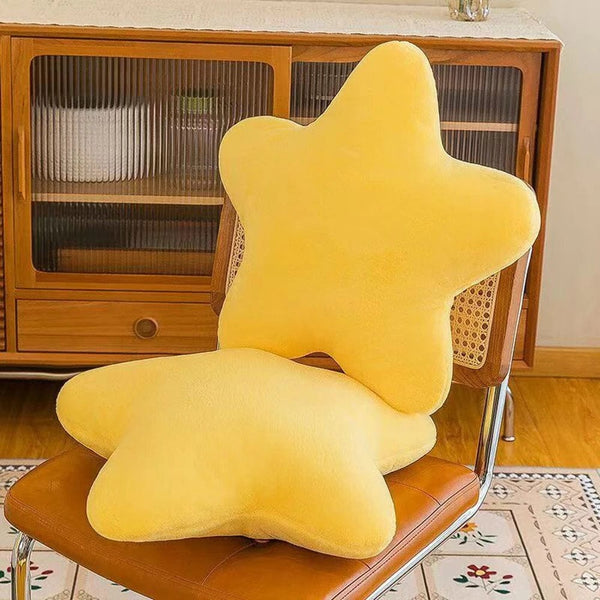 Planet Gates 30CM Cute Butter Cheese Throw Pillow Plush Toy Dormitory Sleep  Sofa Chair Cushion Pentagon Star Shape Child Birthday Gift
