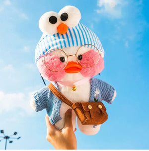 Planet Gates 30cm Cute Cartoon Lalafanfan Duck Plush Toys Soft Duck Stuffed Dolls Pillow Decor Christmas Birthday Gifts for Girl Friends