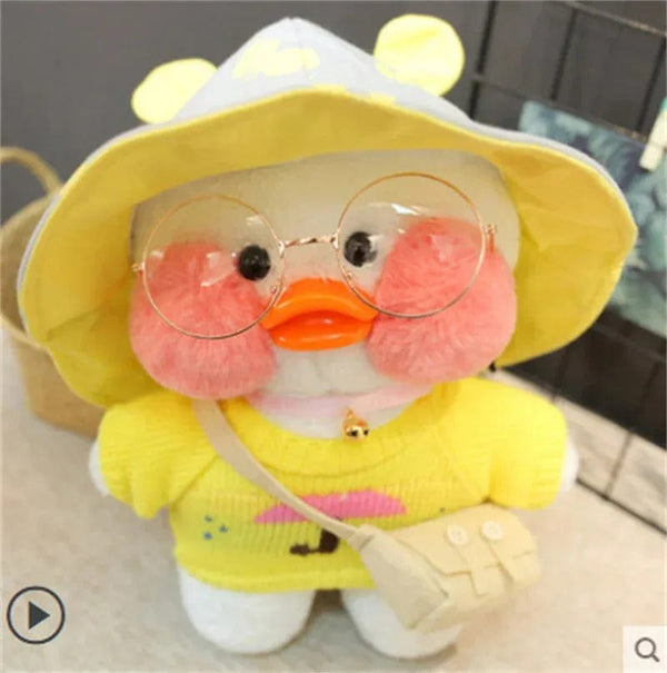 Planet Gates 30cm Cute Lalafanfan Yellow Cute Ducks Stuffed Soft Toy Kawaii Soothing Toys Animal Dolls Pillow For Girl Kids Birthday Gifts