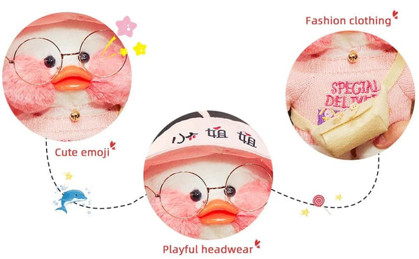 Planet Gates 30cm Cute Lalafanfan Yellow Cute Ducks Stuffed Soft Toy Kawaii Soothing Toys Animal Dolls Pillow For Girl Kids Birthday Gifts