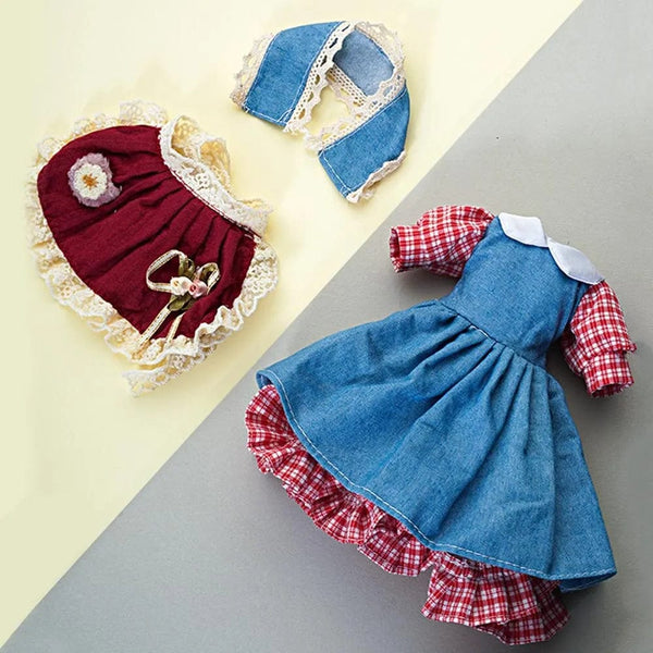 Planet Gates 30cm DBS Blyth 7 Moveable Joints Girl's Dress 3D Eyes Toy with Clothes Kids Toys for Girl Children Gift