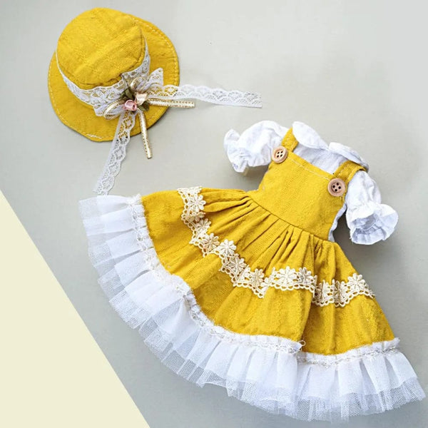 Planet Gates 30cm DBS Blyth 7 Moveable Joints Girl's Dress 3D Eyes Toy with Clothes Kids Toys for Girl Children Gift