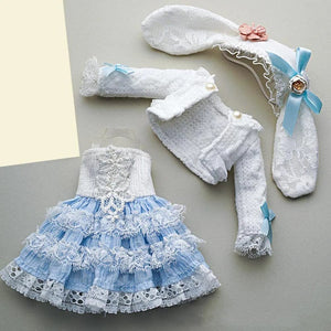 Planet Gates 30cm DBS Blyth 7 Moveable Joints Girl's Dress 3D Eyes Toy with Clothes Kids Toys for Girl Children Gift